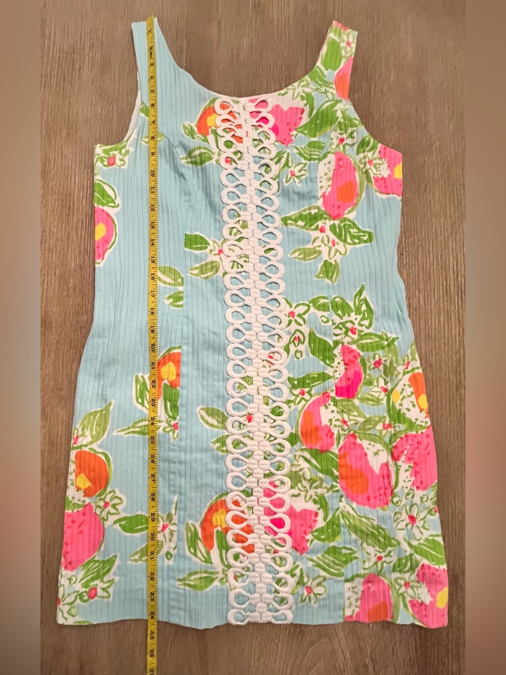 Lilly Pulitzer Women's Cathy Shift Dress Pool Blue, Pink Lemonade Size 8 - Picture 8 of 13
